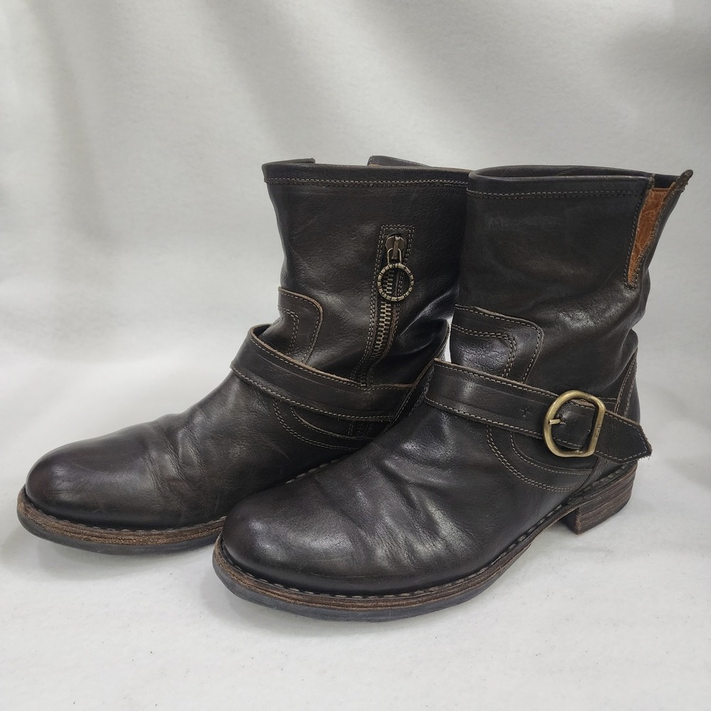 Fiorentini + Baker Eternity Eli Womens 38.5 Eu 8 Us Boot Brown Leather Biker